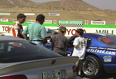 Ron and Samson on the track